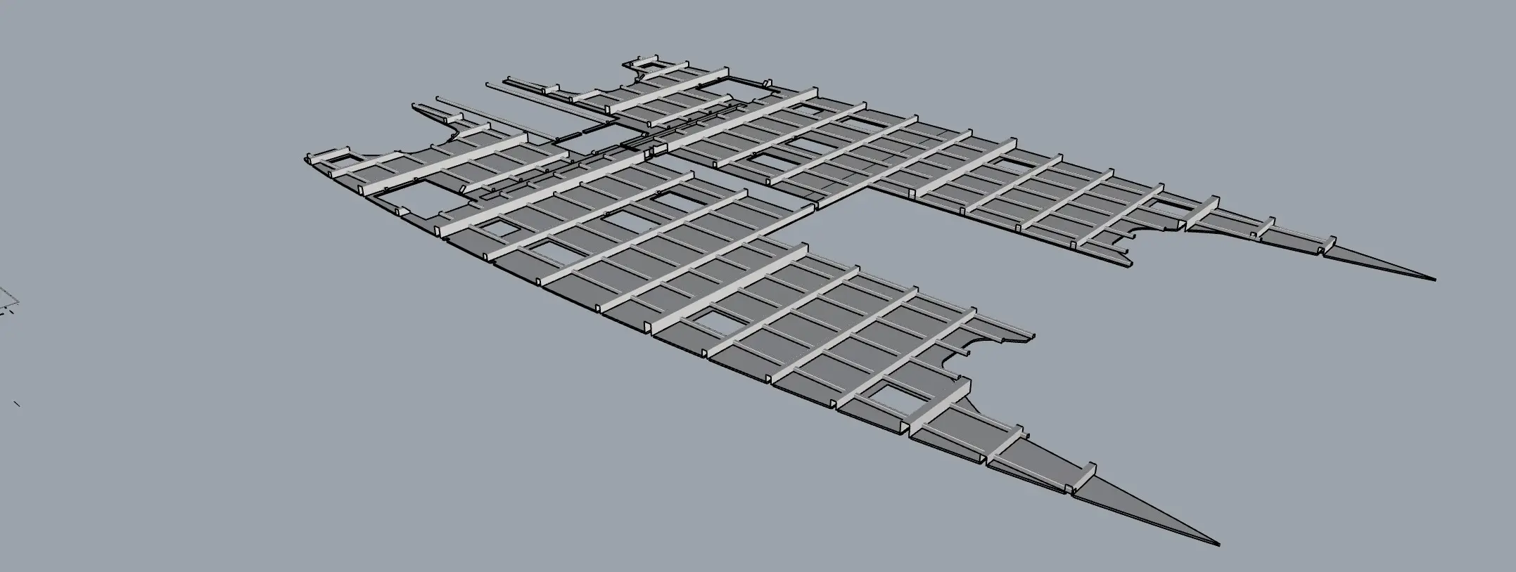Modelo 3d del diseño de una rhino cubierta